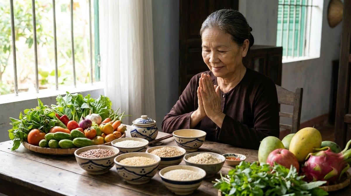 Ăn Chay Trong Đạo Phật: Nuôi Dưỡng Tâm Từ Bi Và Sức Khỏe Bền Vững 1