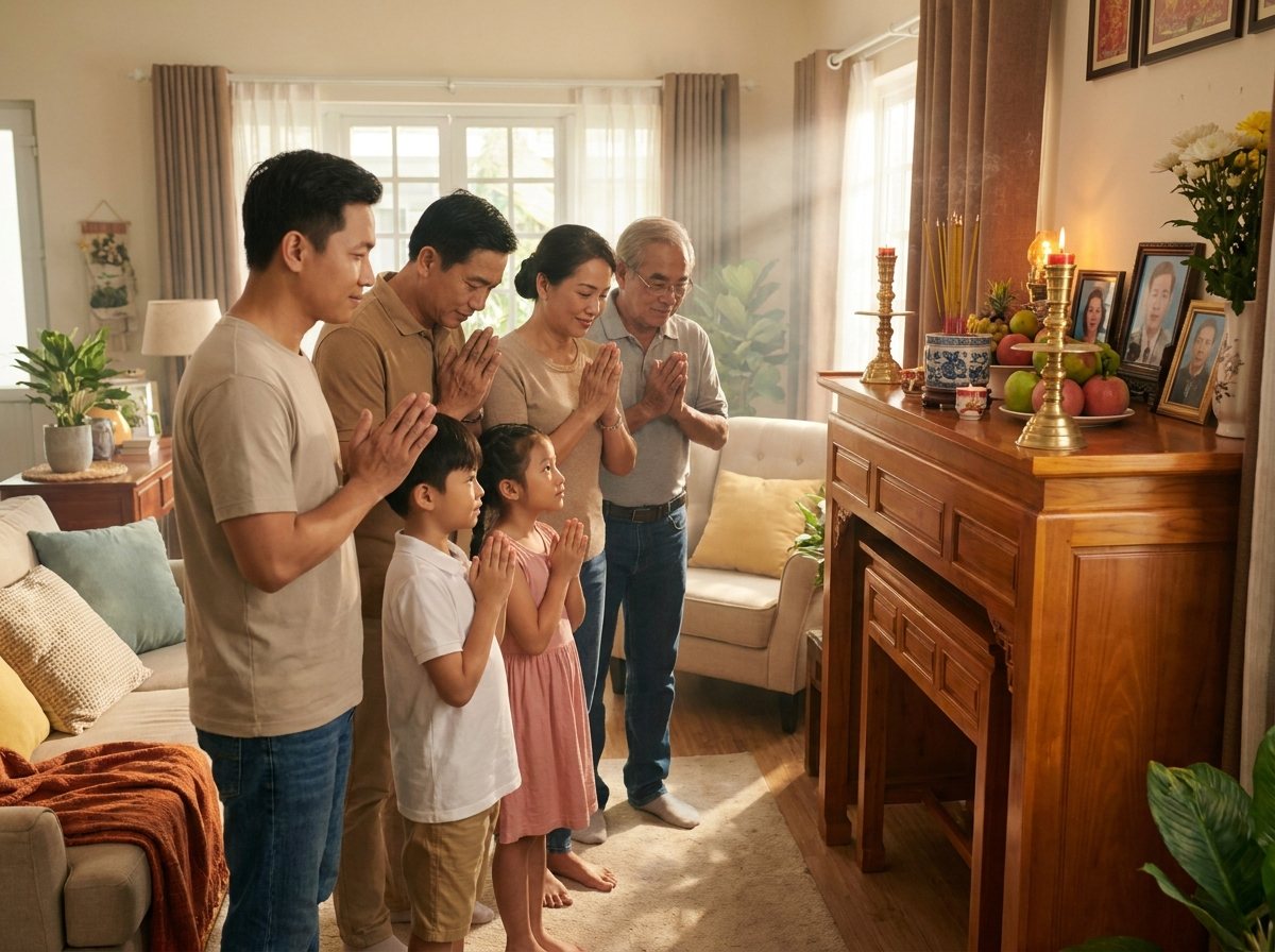 Có Nên Lập Bàn Thờ Phật Chung Bàn Thờ Gia Tiên