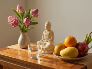 cách cúng phật tại gia bàn thờ thanh tịnh