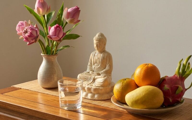 Cách Lập Bàn Thờ Và Dâng Lễ Cúng Phật Tại Gia Chuẩn Nhất: Đơn Giản Nhưng Vô Lượng Phước Báu