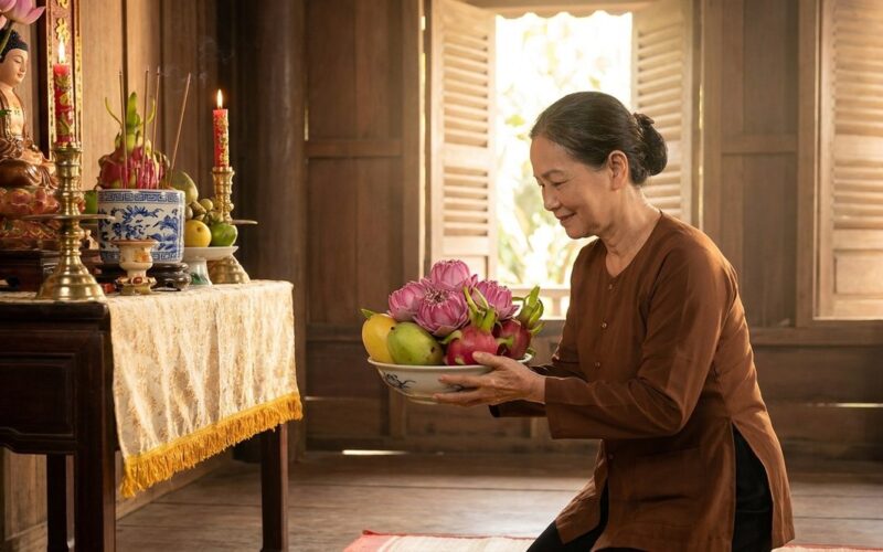 Ý Nghĩa Và Công Đức Của Việc Cúng Dường Tam Bảo Đúng Cách 9 cống đức cúng dường lòng thành