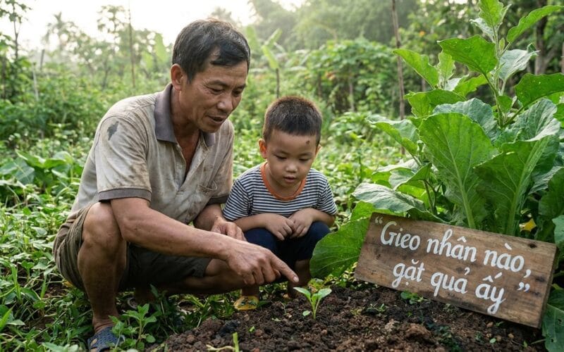 Giáo Dục Con Cái Theo Đạo Phật — Dạy Bằng Tấm Gương, Không Bằng Roi Vọt 9 giáo dục con cái gieo mầm