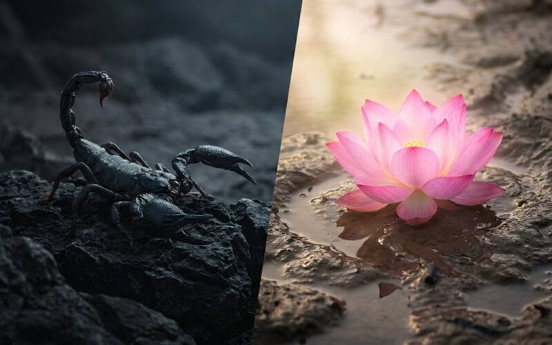 vị sư già và con bò cạp giữ bản tính lương thiện