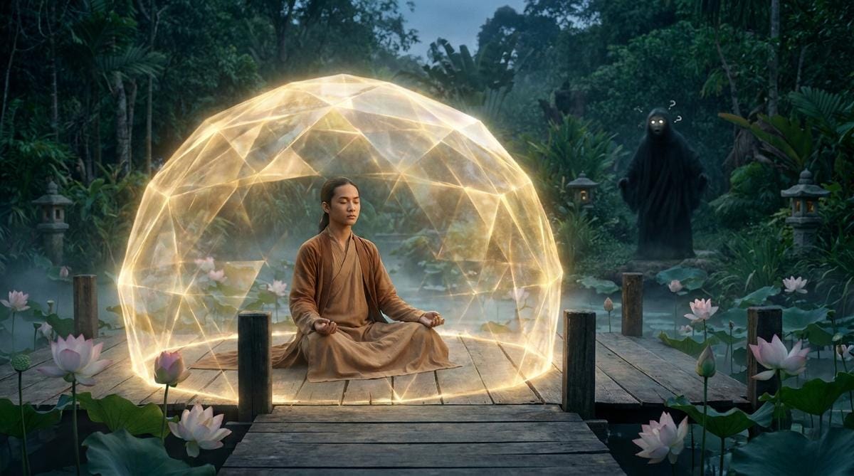 Kinh Trung Bộ 25 - Kinh Bẫy Mồi: Cách Thoát Cạm Bẫy Của Ma Vương 3 Kinh Bẫy Mồi – Chỗ Ẩn Nấp Vô Hình: Các Tầng Thiền Định
