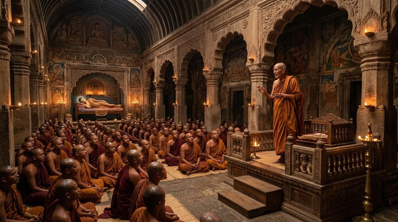 Kinh Hữu Học - Ngài A nan giảng pháp tại giảng đường dòng họ Thích Ca
