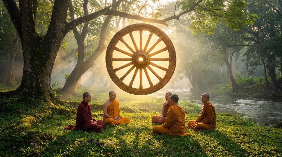 Kinh Trung Bộ 26 - Kinh Thánh Cầu: Hành Trình Giác Ngộ Của Đức Phật 3 Kinh Thánh Cầu – Chuyển Pháp Luân Tại Vườn Lộc Uyển