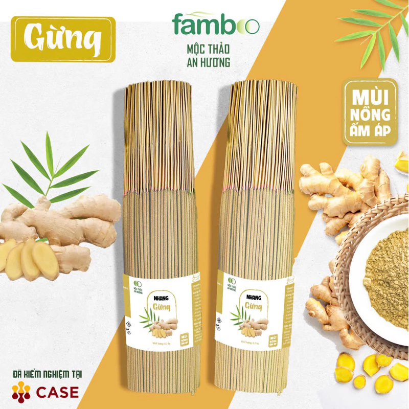 Nhang Gừng Mộc Thảo An Hương thơm dịu