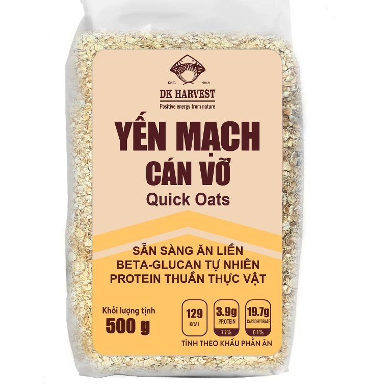 Yến mạch Cán Vỡ DK Harvest Nhập Khẩu Úc