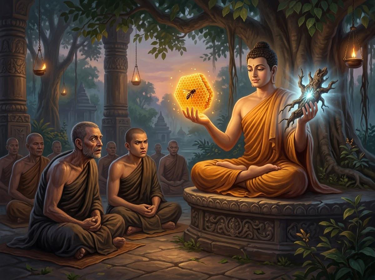 Đức Phật phân tích triết lý về Khổ và Lạc cho hai Tỳ Kheo Assaji và Punabbasuka Đức Phật phân tích triết lý về Khổ và Lạc cho hai Tỳ Kheo Assaji và Punabbasuka
