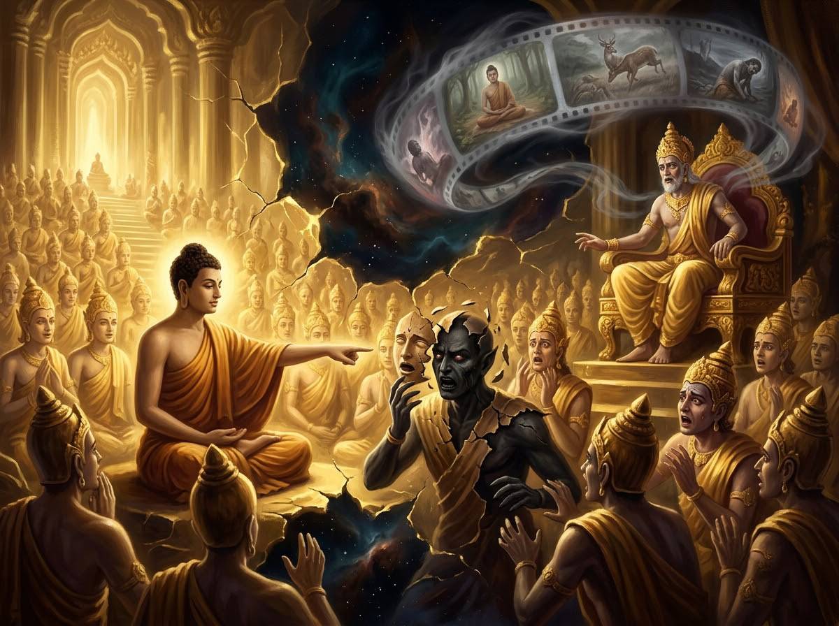 Tóm Tắt Kinh Phạm Thiên Cầu Thỉnh - Kinh Trung Bộ 49: Phá Ảo Tưởng Thượng Đế 3 Đức Phật vạch trần Ma Vương và tà kiến vĩnh hằng trong Kinh 49