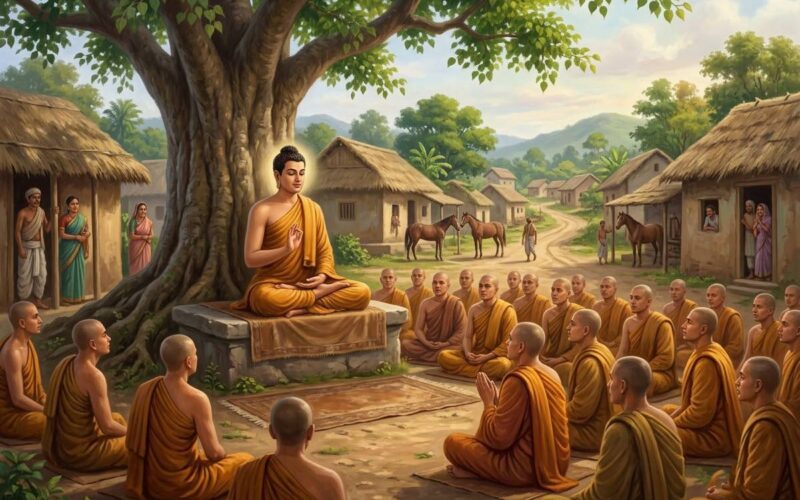 Tóm Tắt Đại Kinh Xóm Ngựa – Kinh Trung Bộ 39: Lộ Trình Tu Từ Thấp Đến Cao