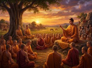 Tóm Tắt Tiểu Kinh Xóm Ngựa - Kinh Trung Bộ 40: Chiếc Áo Không Làm Nên Thầy Tu 12 Đức Phật tiếp tục thuyết giảng Tiểu Kinh Xóm Ngựa tại thị trấn Assapura