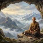 Bậc Thầy Thấu Triệt Tánh Không — Sự Tích Tôn Giả Tu Bồ Đề 14 Tôn giả Tu Bồ Đề mặc y vàng trang nghiêm quỳ chắp tay đối thoại cùng Đức Phật trong pháp hội Kinh Kim Cang tại tinh xá Kỳ Viên