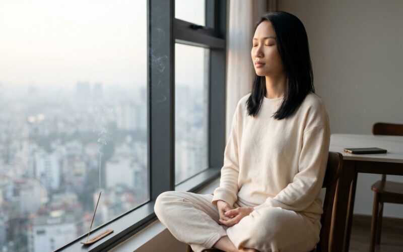 Ngồi Thiền Cho Người Mới Bắt Đầu: 3 Phút Mỗi Sáng Để Tâm Được Dừng Lại