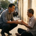 Bố Thí Là Gì? Cho Đi Không Phải Để Tích Phước, Mà Để Lòng Được Buông 18 chàng trai gửi quà cho ông cụ bố thí là gì