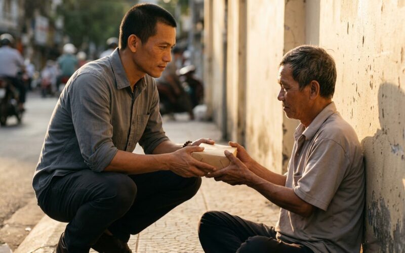 Bố Thí Là Gì? Cho Đi Không Phải Để Tích Phước, Mà Để Lòng Được Buông
