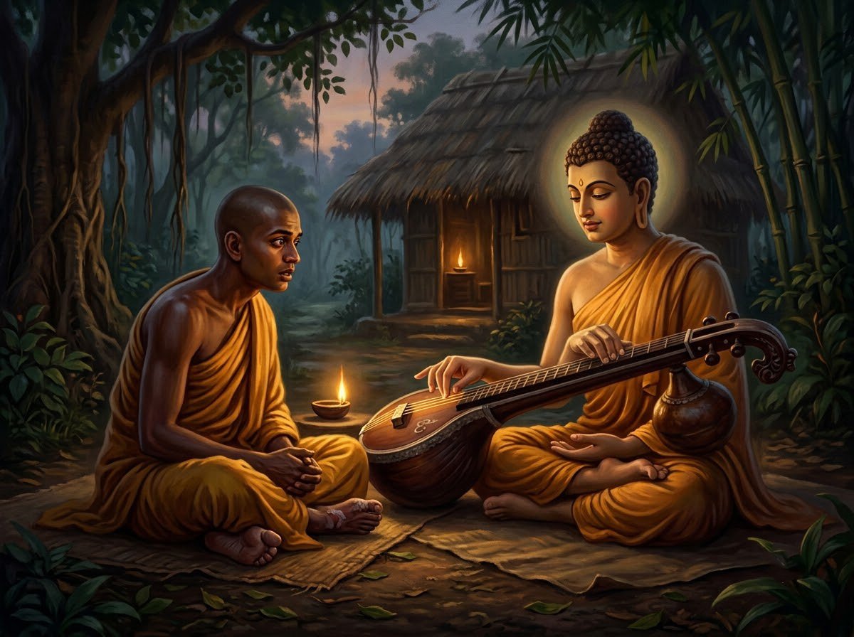 Bát nước đục đang lắng dần trong, năm triền cái như năm kiểu nước đục