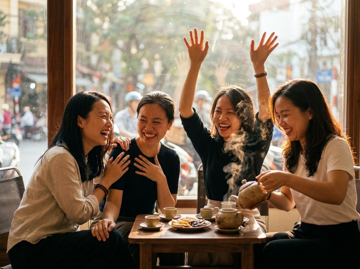 Hỷ Xả Là Gì? Vui Thật Với Người Khác Và Vững Vàng Trước Tám Ngọn Gió Đời 2 Nhóm bạn mừng cho thành công của một người, tâm hỷ vui với niềm vui của người khác